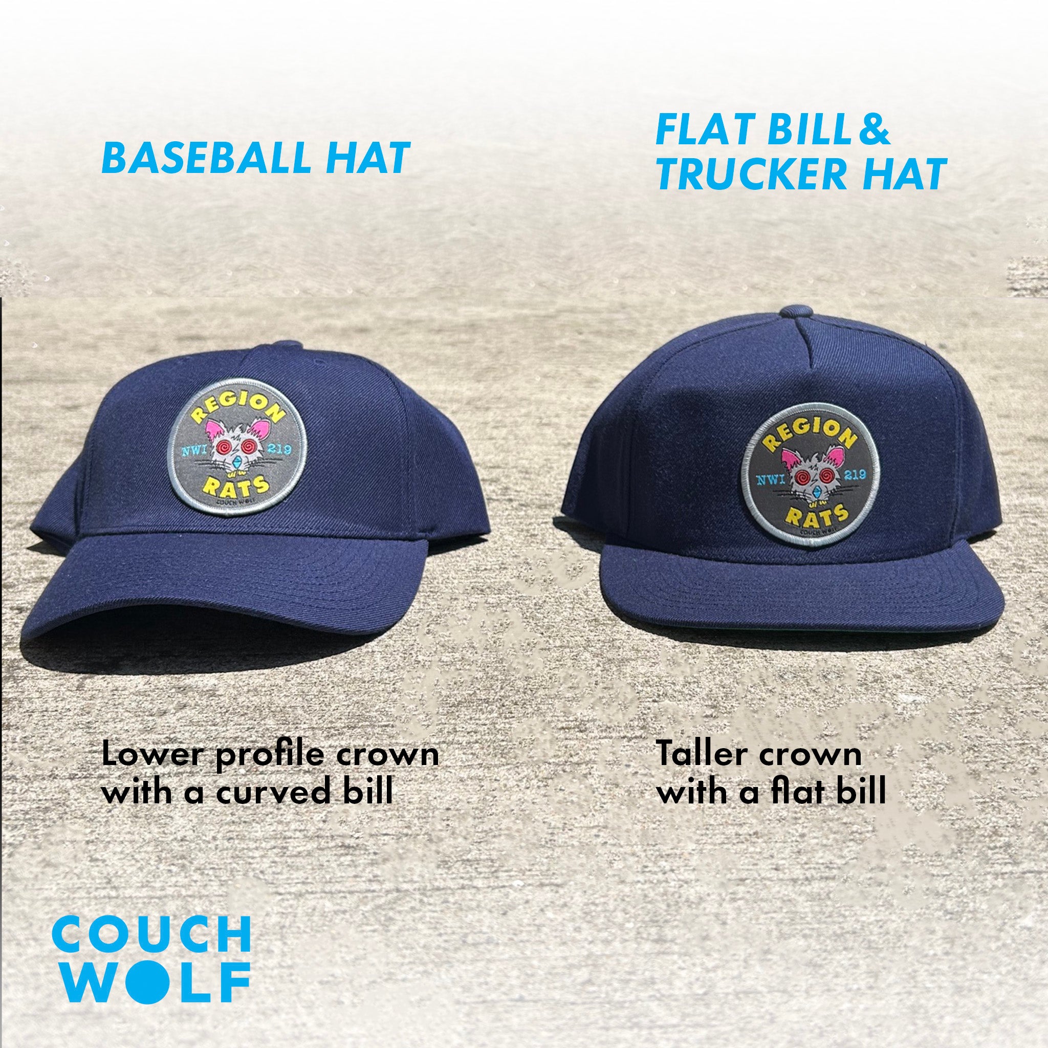 Region Rats Flat Bill Hat – Couch Wolf